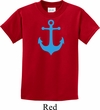 Kids Yoga Shirt Blue Anchor Tee T-Shirt