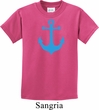 Kids Yoga Shirt Blue Anchor Tee T-Shirt