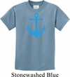 Kids Yoga Shirt Blue Anchor Tee T-Shirt