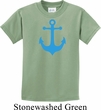Kids Yoga Shirt Blue Anchor Tee T-Shirt