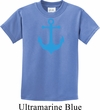 Kids Yoga Shirt Blue Anchor Tee T-Shirt