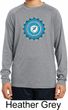 Kids Yoga Shirt Blue Vishuddha Dry Wicking Long Sleeve Tee T-Shirt