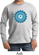 Kids Yoga Shirt Blue Vishuddha Long Sleeve Tee T-Shirt