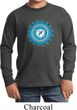 Kids Yoga Shirt Blue Vishuddha Long Sleeve Tee T-Shirt