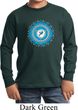 Kids Yoga Shirt Blue Vishuddha Long Sleeve Tee T-Shirt