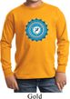 Kids Yoga Shirt Blue Vishuddha Long Sleeve Tee T-Shirt