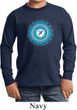 Kids Yoga Shirt Blue Vishuddha Long Sleeve Tee T-Shirt