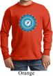 Kids Yoga Shirt Blue Vishuddha Long Sleeve Tee T-Shirt