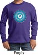 Kids Yoga Shirt Blue Vishuddha Long Sleeve Tee T-Shirt