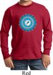 Kids Yoga Shirt Blue Vishuddha Long Sleeve Tee T-Shirt