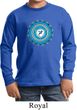 Kids Yoga Shirt Blue Vishuddha Long Sleeve Tee T-Shirt