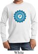 Kids Yoga Shirt Blue Vishuddha Long Sleeve Tee T-Shirt