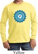 Kids Yoga Shirt Blue Vishuddha Long Sleeve Tee T-Shirt