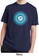 Kids Yoga Shirt Blue Vishuddha Moisture Wicking Tee T-Shirt