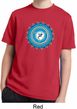 Kids Yoga Shirt Blue Vishuddha Moisture Wicking Tee T-Shirt