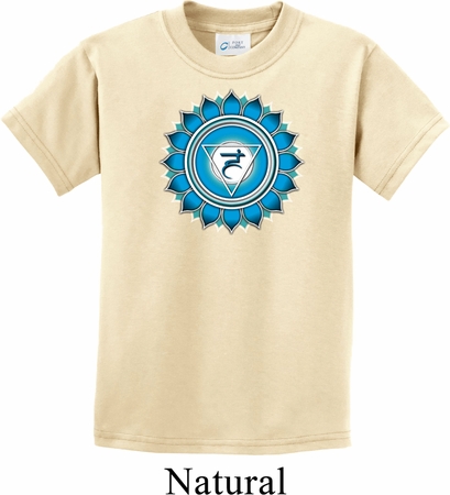 Kids Yoga Shirt Blue Vishuddha Tee T-Shirt