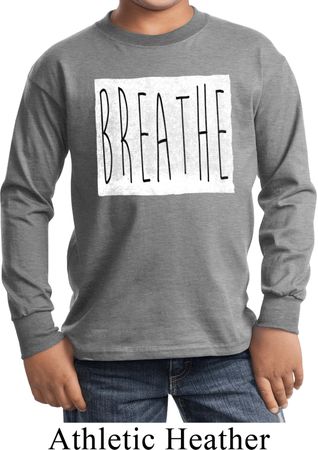 Kids Yoga Shirt Breathe Long Sleeve Tee T-Shirt