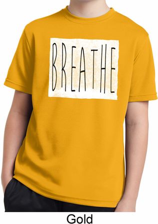 Kids Yoga Shirt Breathe Moisture Wicking Tee T-Shirt