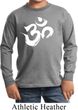 Kids Yoga Shirt Brushstroke Aum Long Sleeve Tee T-Shirt