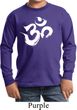 Kids Yoga Shirt Brushstroke Aum Long Sleeve Tee T-Shirt