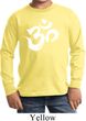Kids Yoga Shirt Brushstroke Aum Long Sleeve Tee T-Shirt
