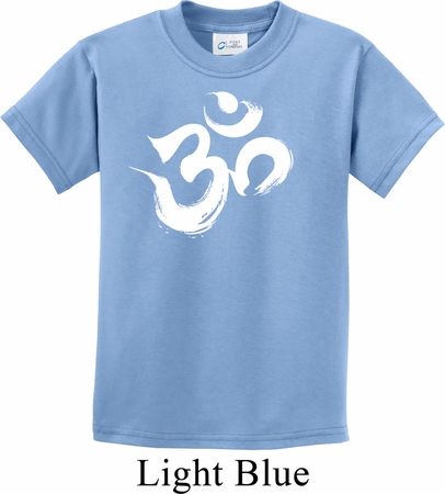 Kids Yoga Shirt Brushstroke Aum Tee T-Shirt