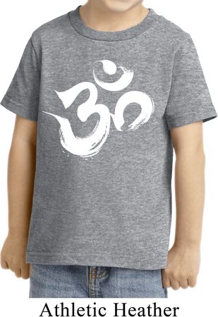 Kids Yoga Shirt Brushstroke Aum Toddler Tee T-Shirt