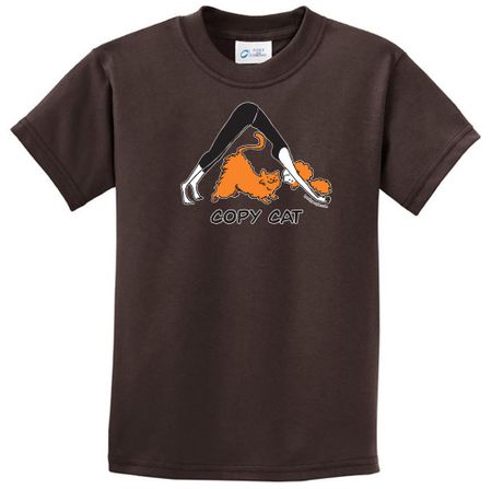 Kids Yoga Shirt Copy Cat Tee T-Shirt