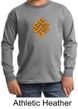 Kids Yoga Shirt Endless Knot Long Sleeve Tee T-Shirt