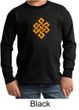 Kids Yoga Shirt Endless Knot Long Sleeve Tee T-Shirt
