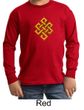 Kids Yoga Shirt Endless Knot Long Sleeve Tee T-Shirt
