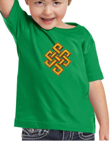 Kids Yoga Shirt Endless Knot Toddler Tee T-Shirt
