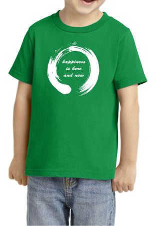 Kids Yoga Shirt Enso Happiness Toddler Tee T-Shirt