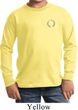 Kids Yoga Shirt Enso Pocket Print Long Sleeve Tee T-Shirt