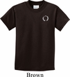 Kids Yoga Shirt Enso Pocket Print Tee T-Shirt
