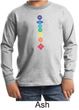 Kids Yoga Shirt Floral Chakras Long Sleeve Tee T-Shirt