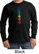 Kids Yoga Shirt Floral Chakras Long Sleeve Tee T-Shirt