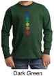 Kids Yoga Shirt Floral Chakras Long Sleeve Tee T-Shirt