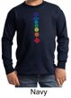Kids Yoga Shirt Floral Chakras Long Sleeve Tee T-Shirt