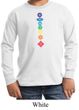 Kids Yoga Shirt Floral Chakras Long Sleeve Tee T-Shirt