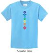 Kids Yoga Shirt Floral Chakras Tee T-Shirt