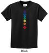 Kids Yoga Shirt Floral Chakras Tee T-Shirt