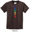 Kids Yoga Shirt Floral Chakras Tee T-Shirt