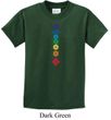 Kids Yoga Shirt Floral Chakras Tee T-Shirt