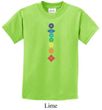 Kids Yoga Shirt Floral Chakras Tee T-Shirt