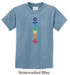 Kids Yoga Shirt Floral Chakras Tee T-Shirt