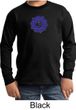Kids Yoga Shirt Floral Sahasrara Long Sleeve Tee T-Shirt