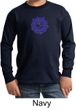Kids Yoga Shirt Floral Sahasrara Long Sleeve Tee T-Shirt