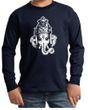 Kids Yoga Shirt Ganesha Head Long Sleeve Tee T-Shirt