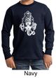 Kids Yoga Shirt Ganesha Head Long Sleeve Tee T-Shirt